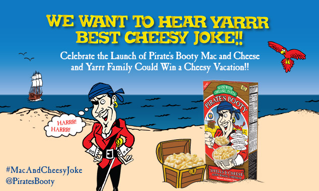Get Cheesy With It: Enter to Win a Family Vacation for 4 in the Pirate’s Booty® Mac & Cheese Joke Contest