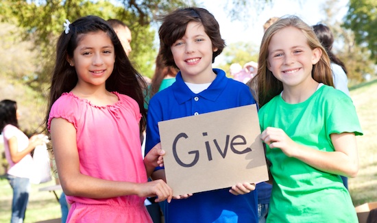Teaching Kids To Give