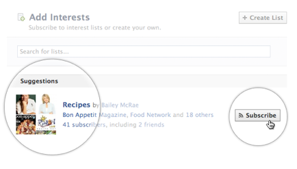 Facebook Rolls Out Interest Lists