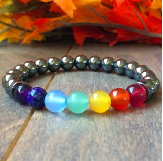 Bright And Oval Chakra Inspired Bracelet
