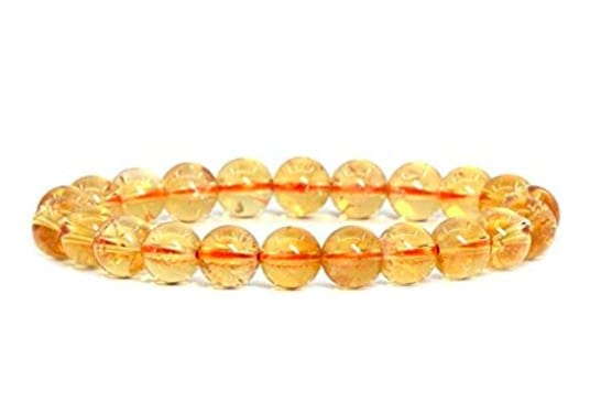 Golden And Yellow Inspired Chakra Bracelet With Oval Elements