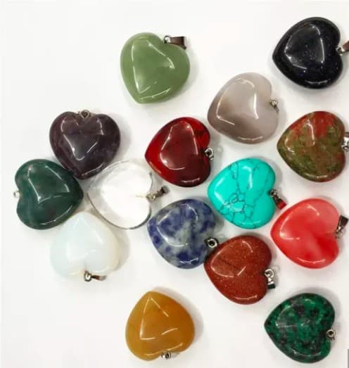 Playful Chakra Heart Shaped And Inspired Pendants