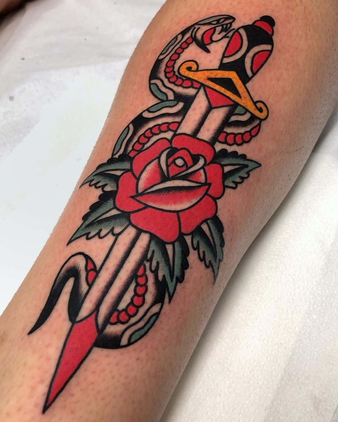 Dagger tattoo 1
