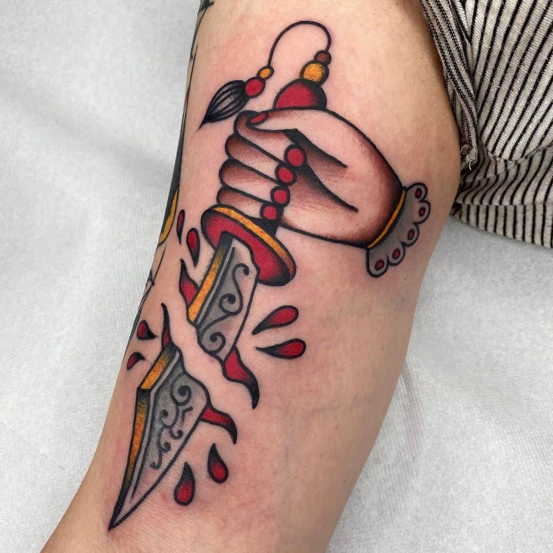 Dagger tattoo 2