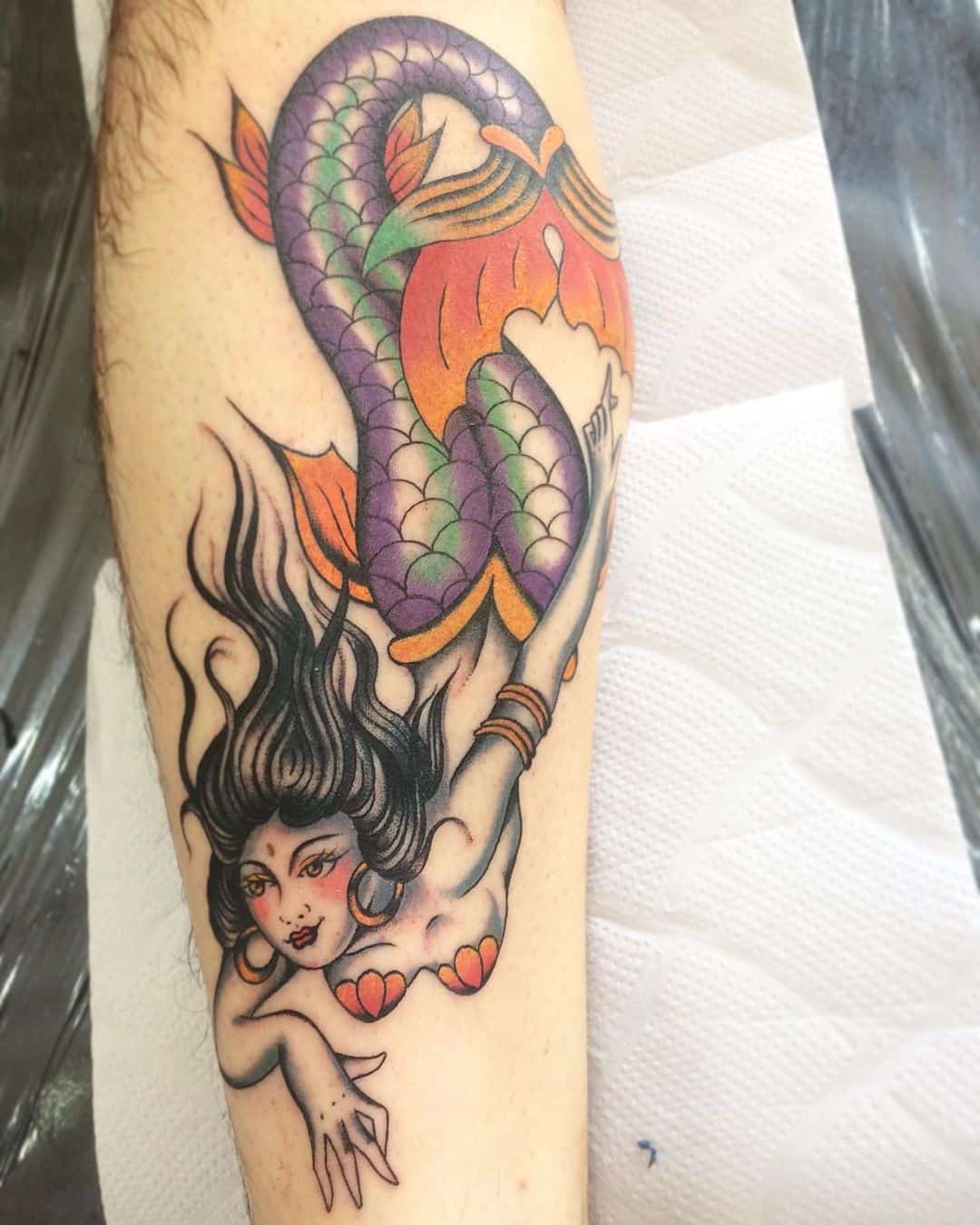 Mermaid tattoo 4