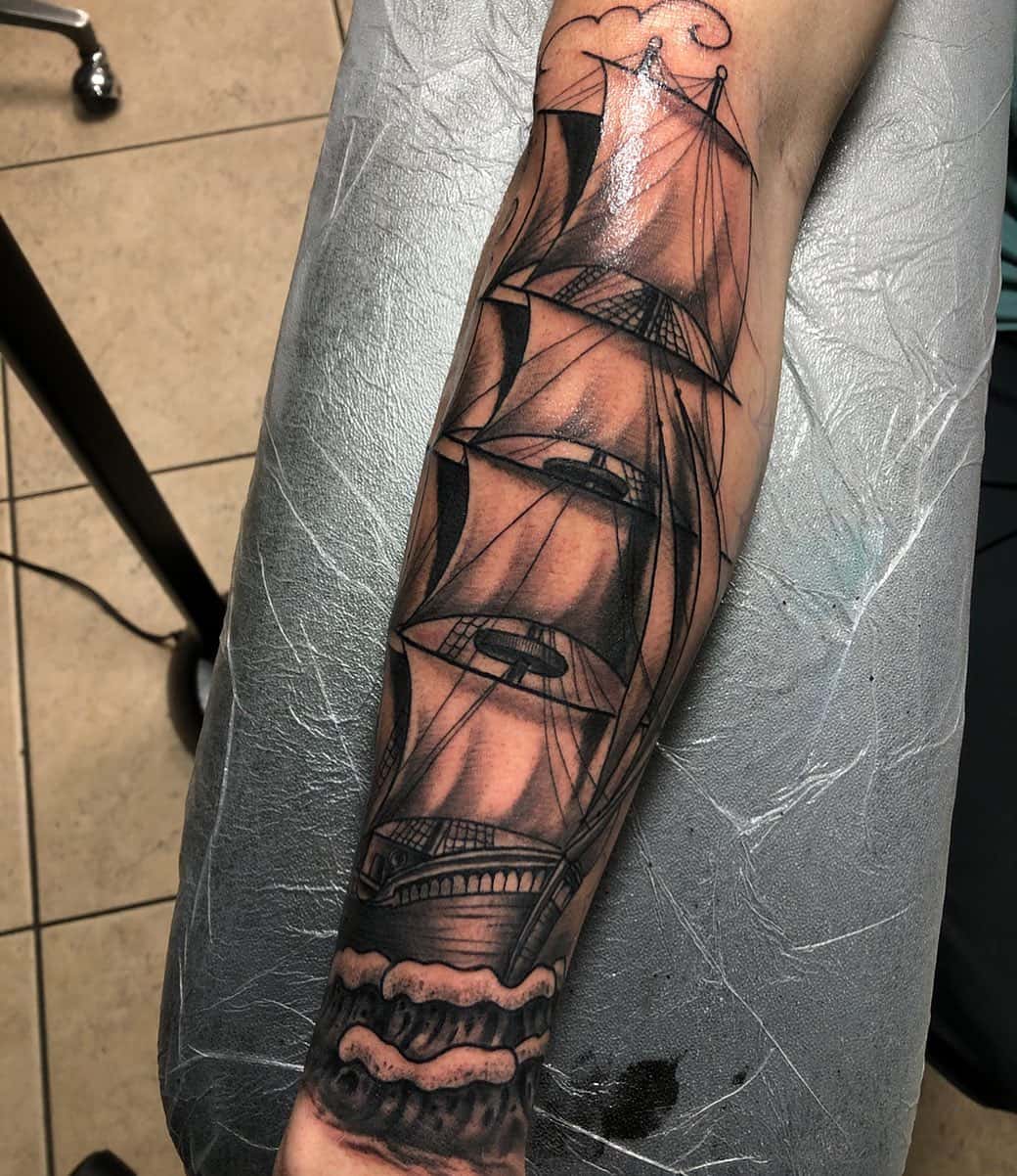 Ship tattoo 3