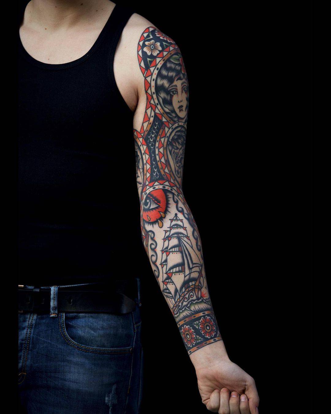 Vintage sleeve tattoo 1