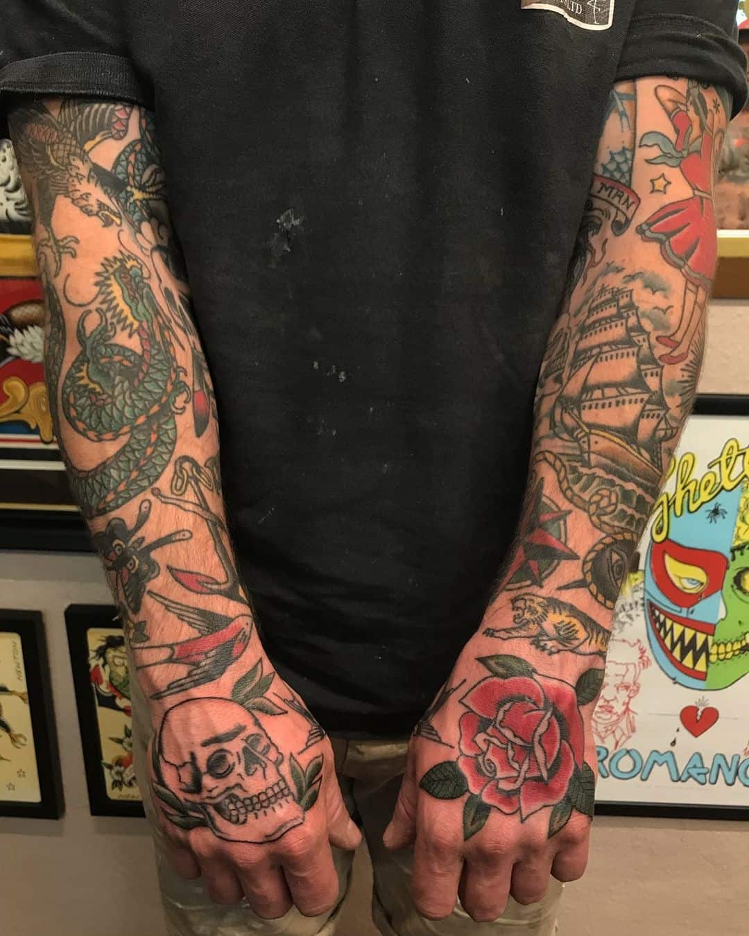 Vintage sleeve tattoo 3