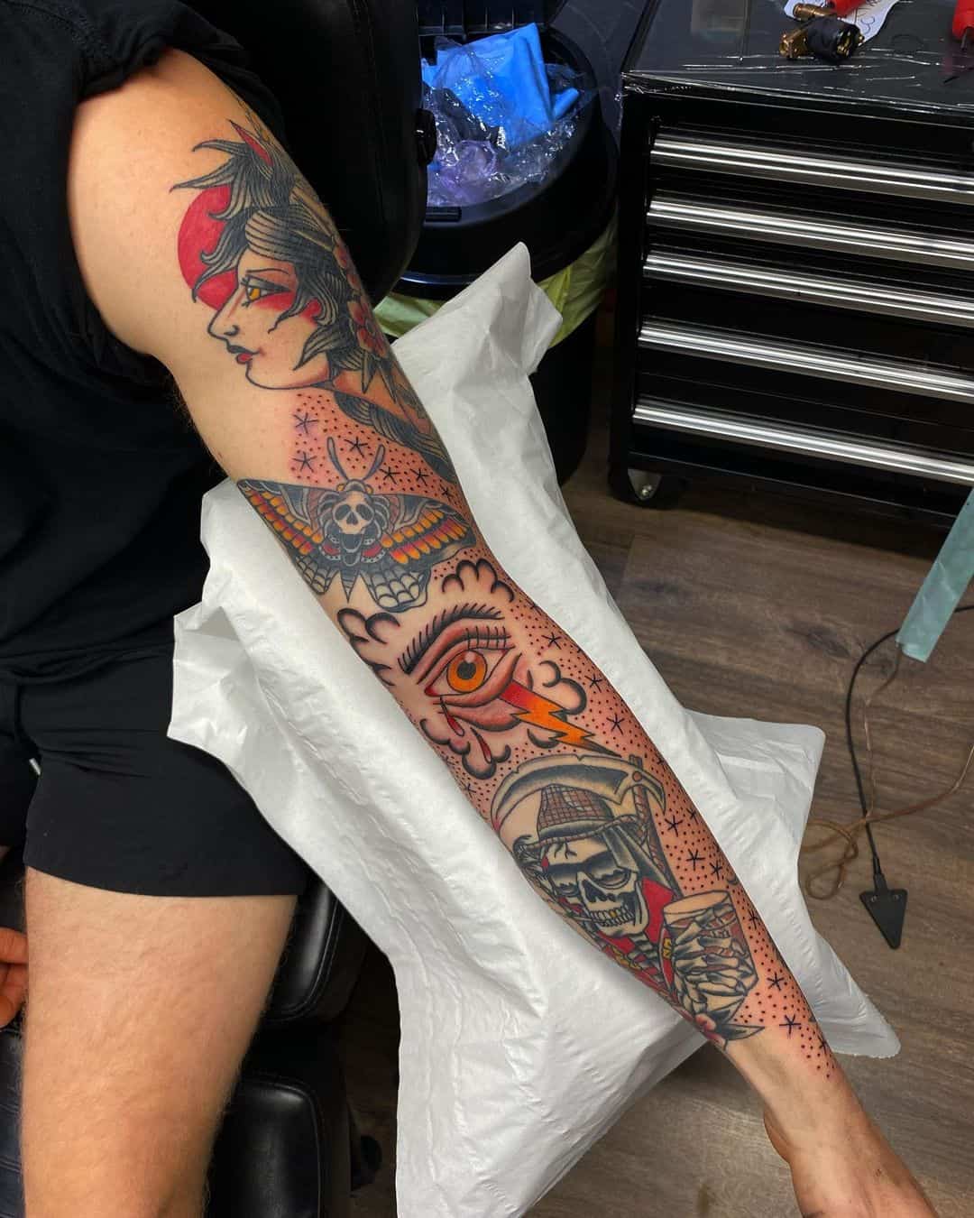 Vintage sleeve tattoo 5