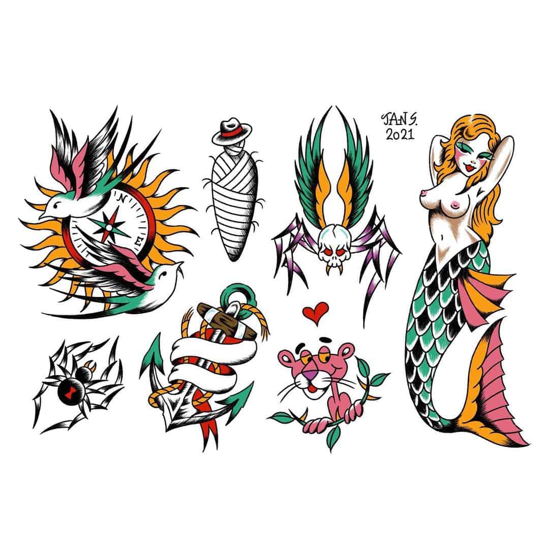 Vintage tattoo flash 8