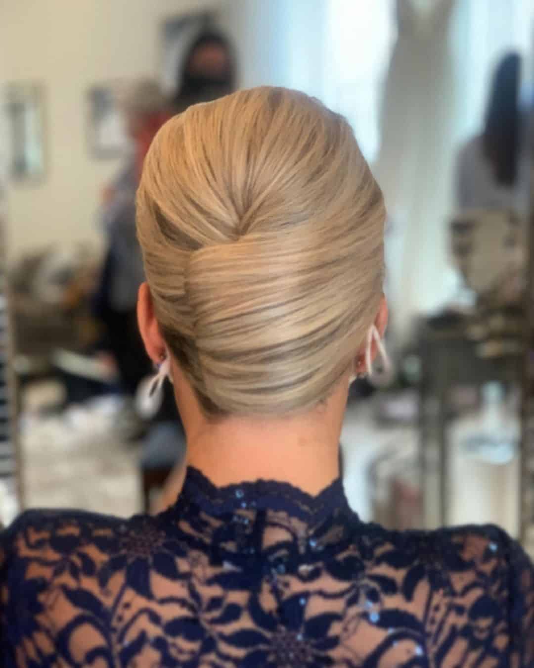 Formal Blonde Twisted Bun 