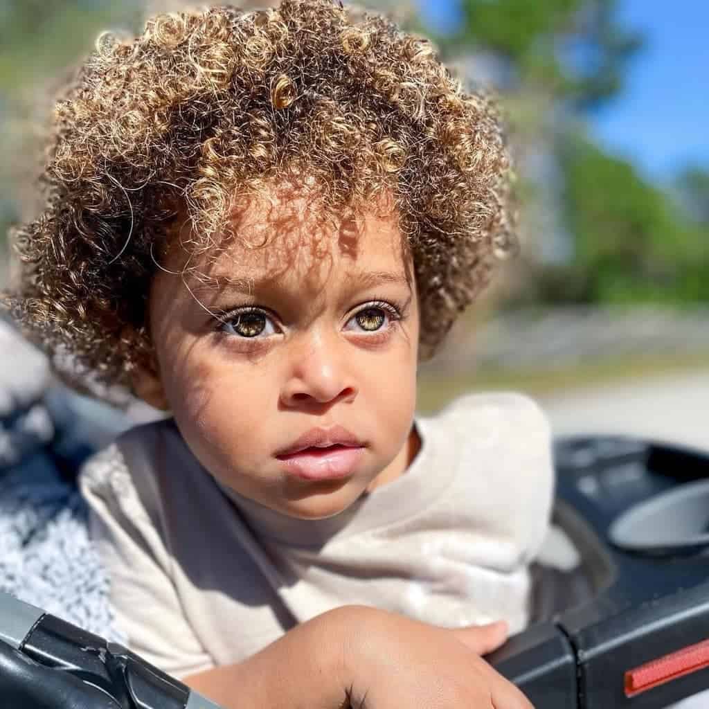 Little Girl Curly Hairdo