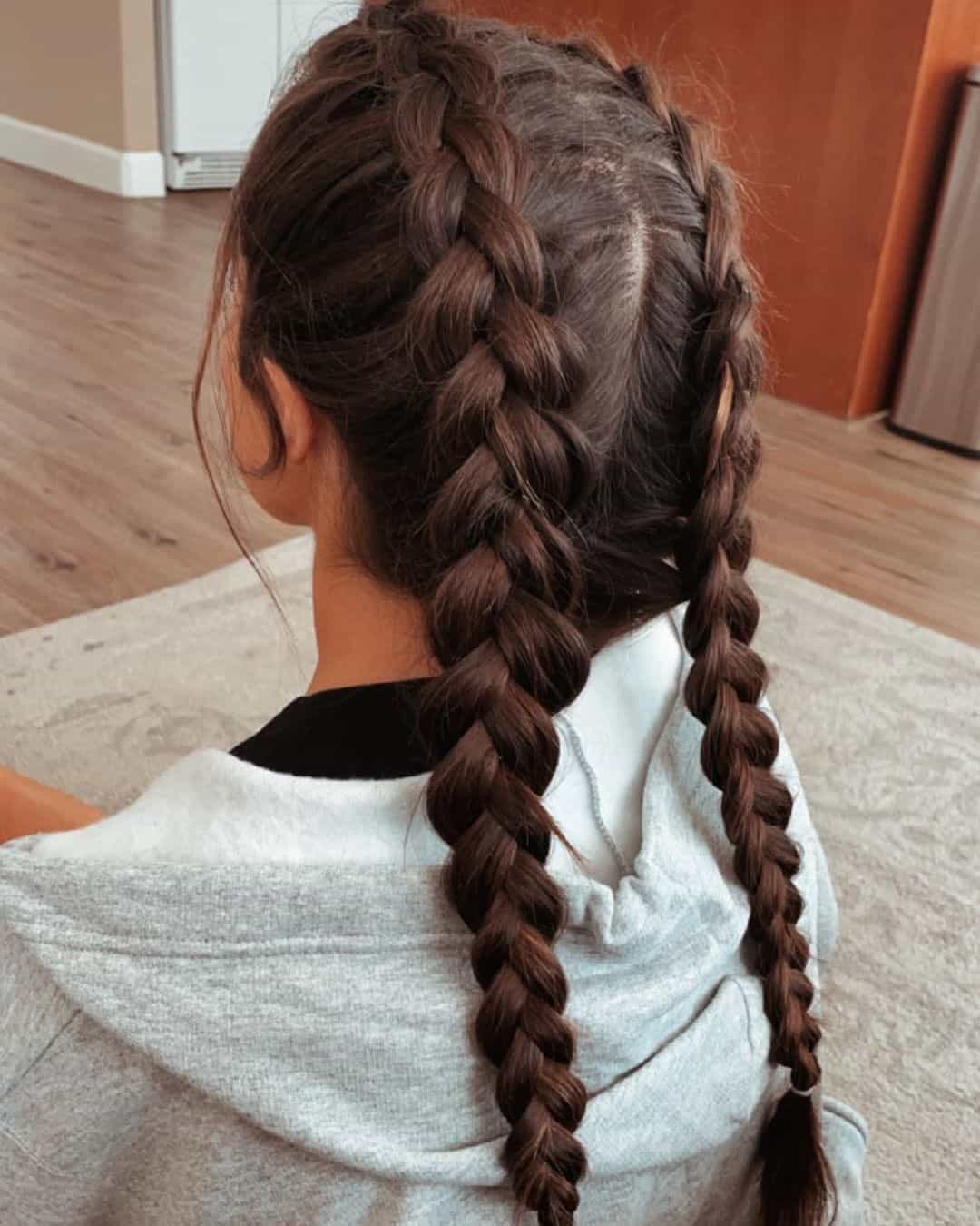 Little Girl Haircuts Two Braids 