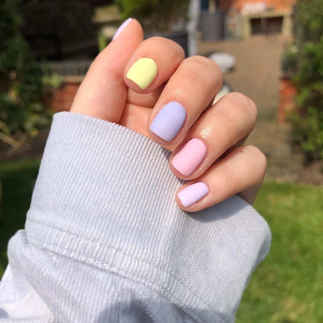 Matte Nail Designs Spring Inspired