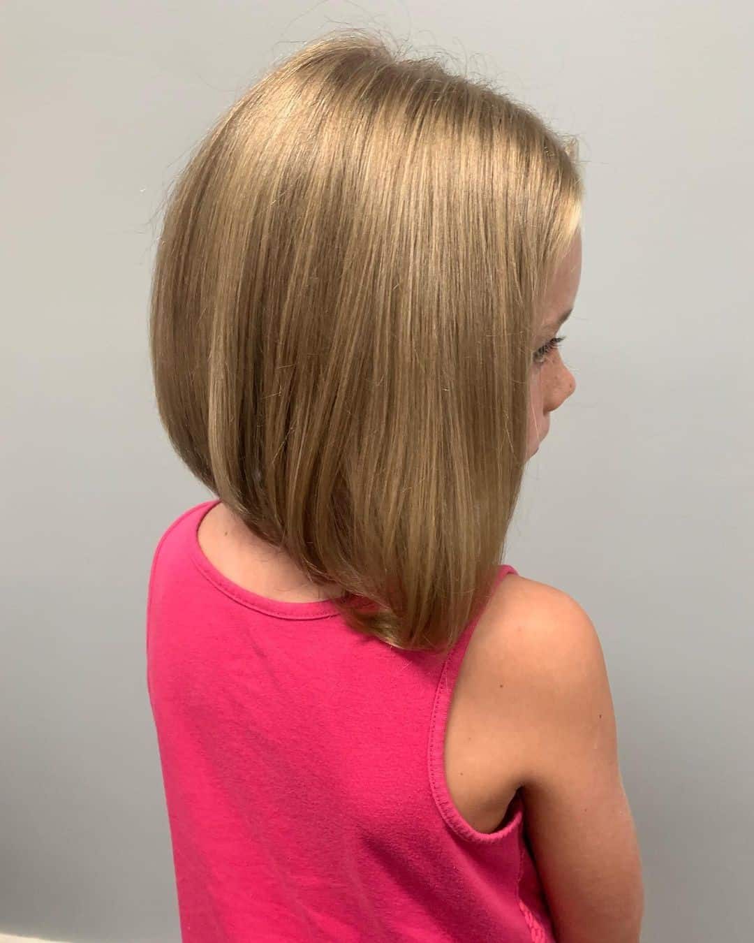 Sharp Bob Blonde Girl Cut 