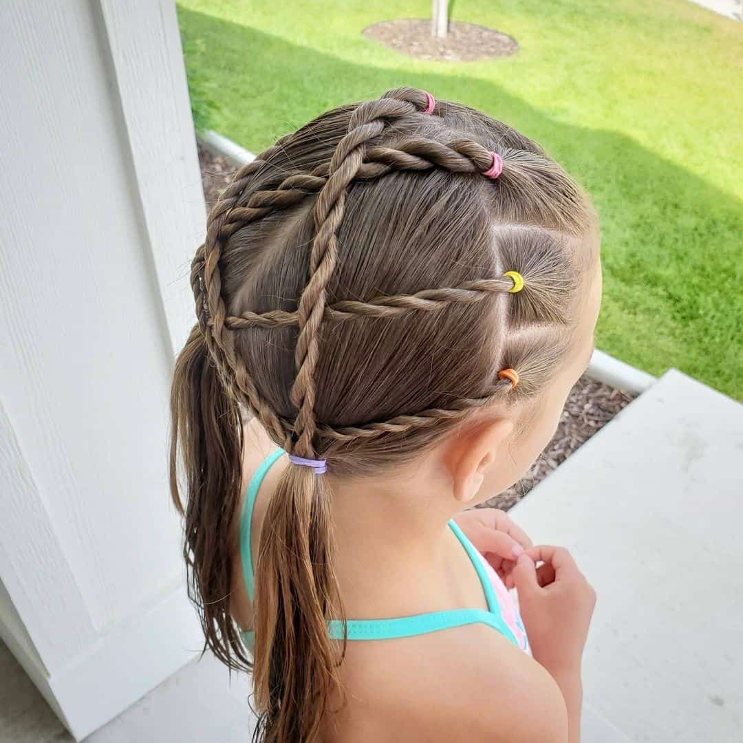 Small & Tight Braid Details For Little Girls 