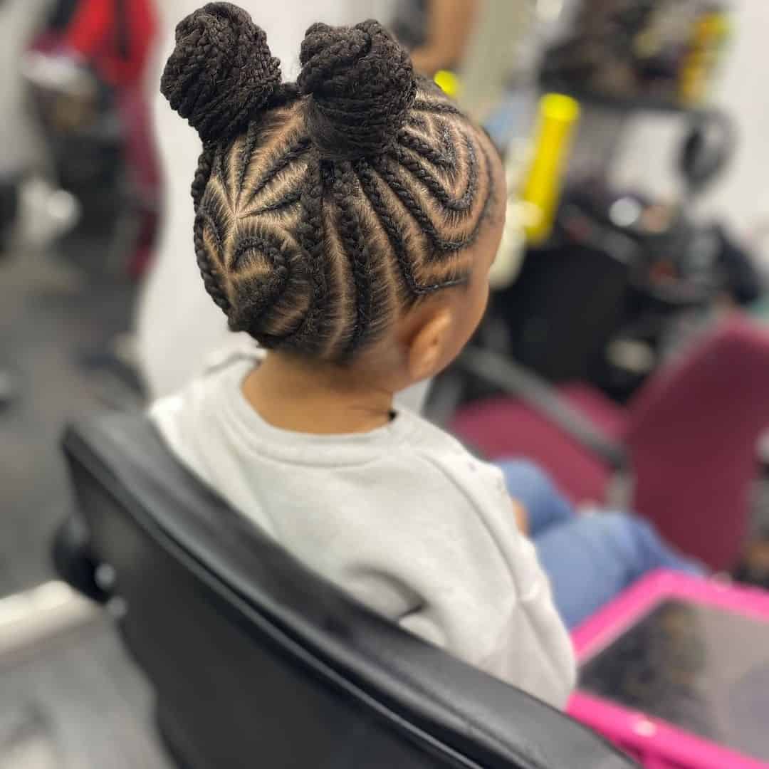 Tight Braids Little Girl Cut 