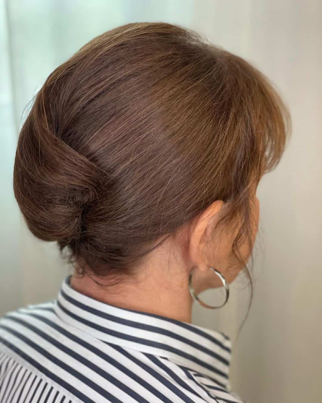 Twisted Bun Light Brown Hair