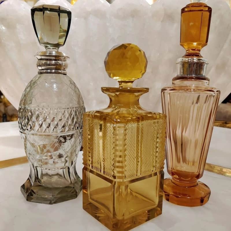Antique Decorative Glass Decanters With Peculiar Patterns or Shapes