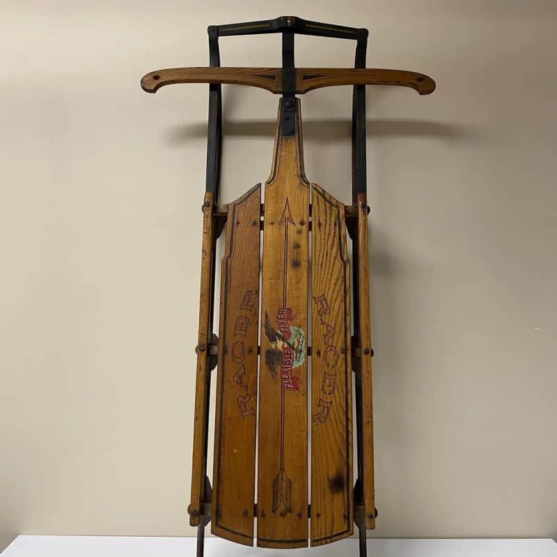 Sled With Metal Runners