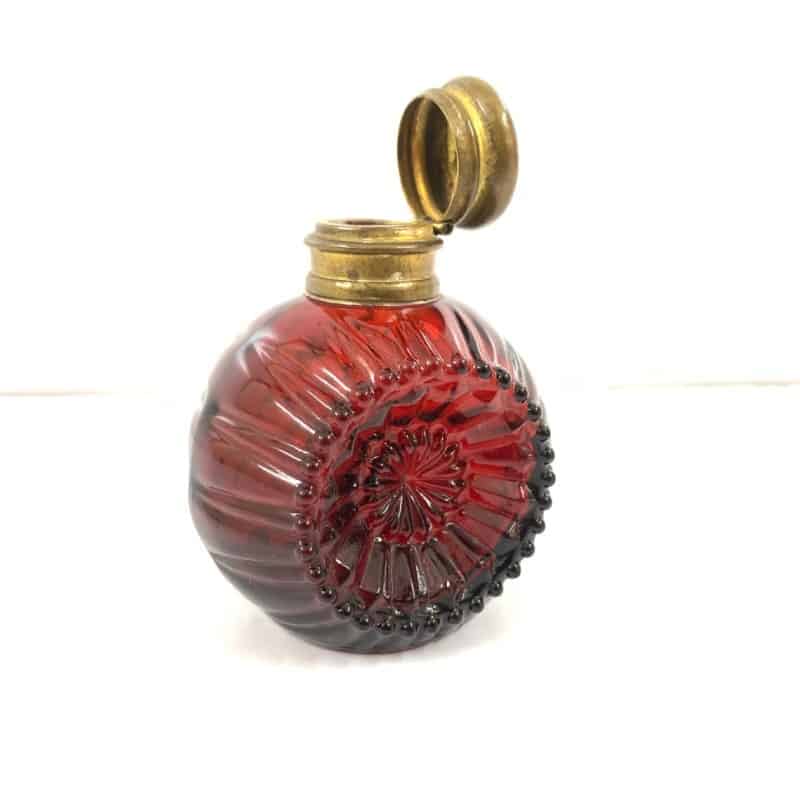 1950s Cranberry Perfume Bottle