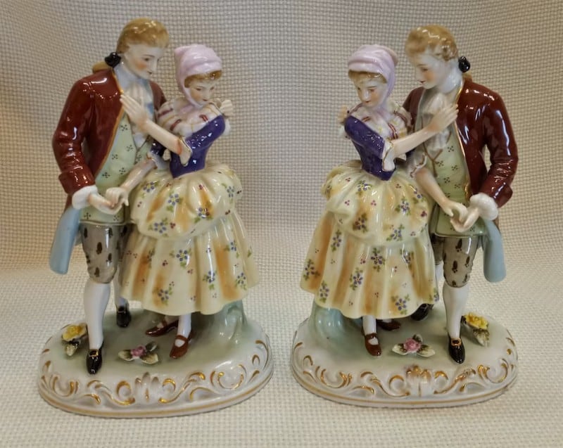 Colonial Couple Figurines