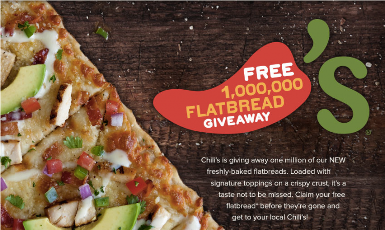 Get Free Chili’s Flatbread!