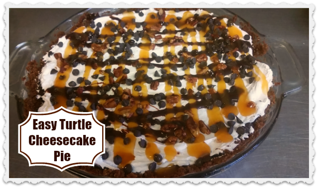 Easy Turtle Cheesecake Pie