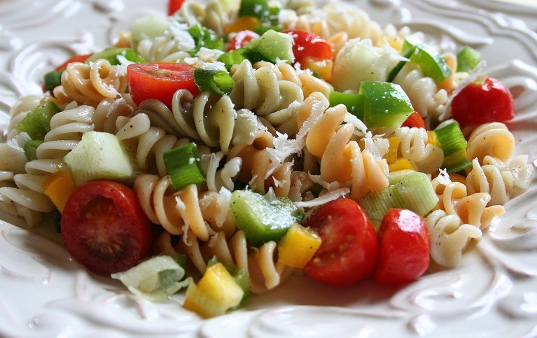 Host a Backyard Luncheon with Pasta Salad