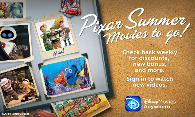 Enjoy Pixar Summer Movies to Go! #disneymoviesanywhere