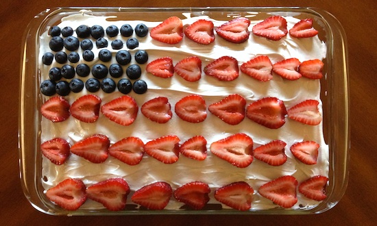 Stars and Stripes Cake Perfect for a BBQ